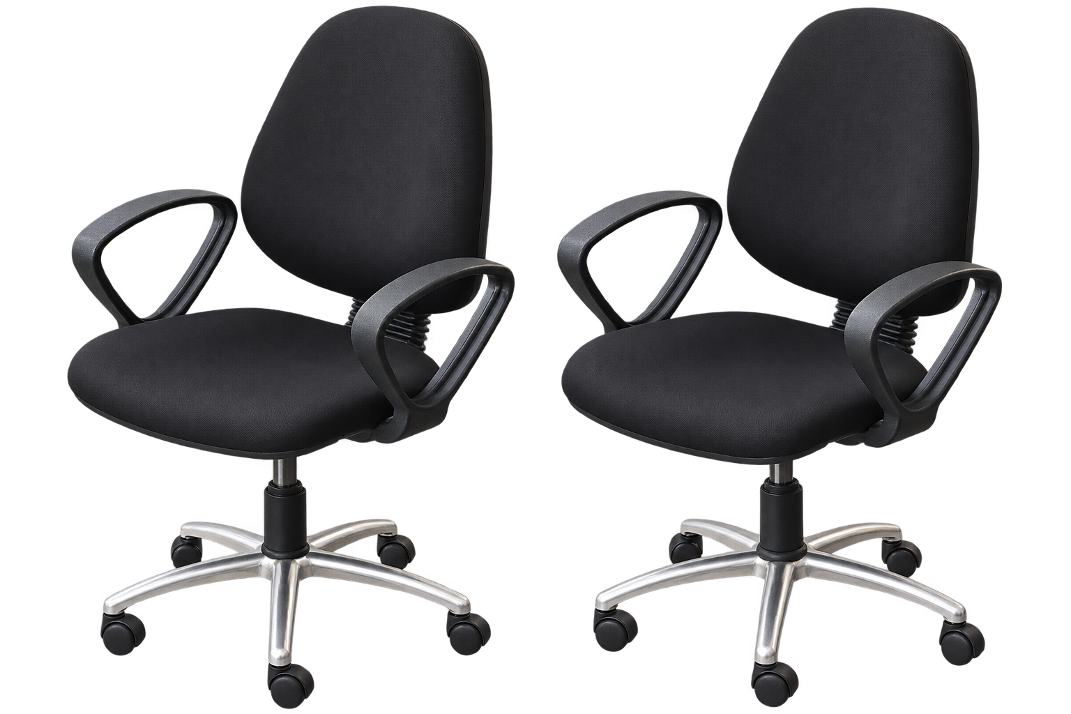 Black office chairs